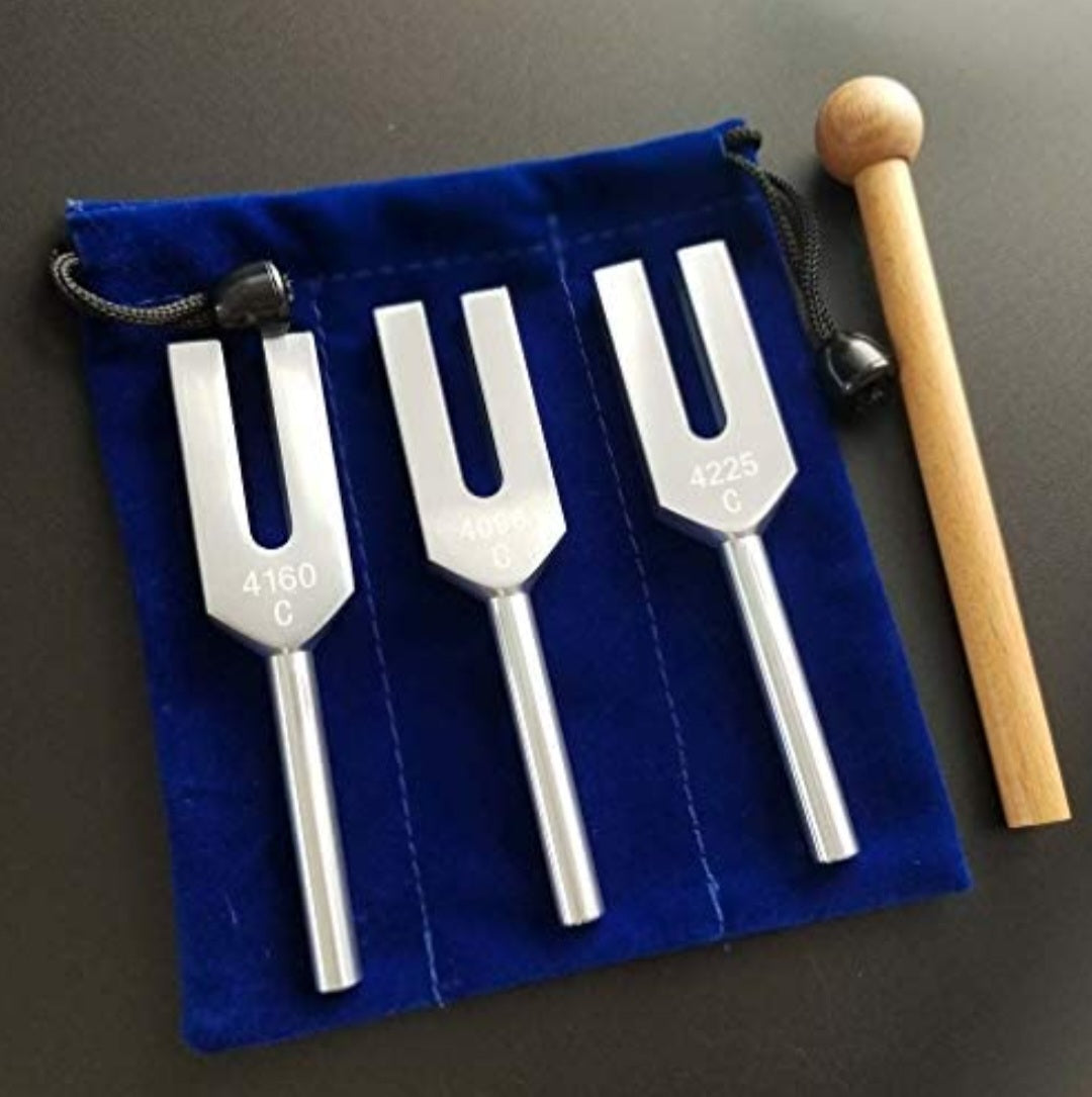 Angel Tuning Forks Set - 4096 Hz, 4160 Hz, 4225 Hz