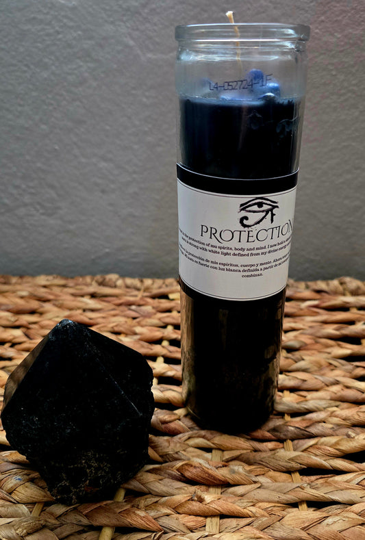 Veladora de Protección con Lapislázuli (Protection candle)